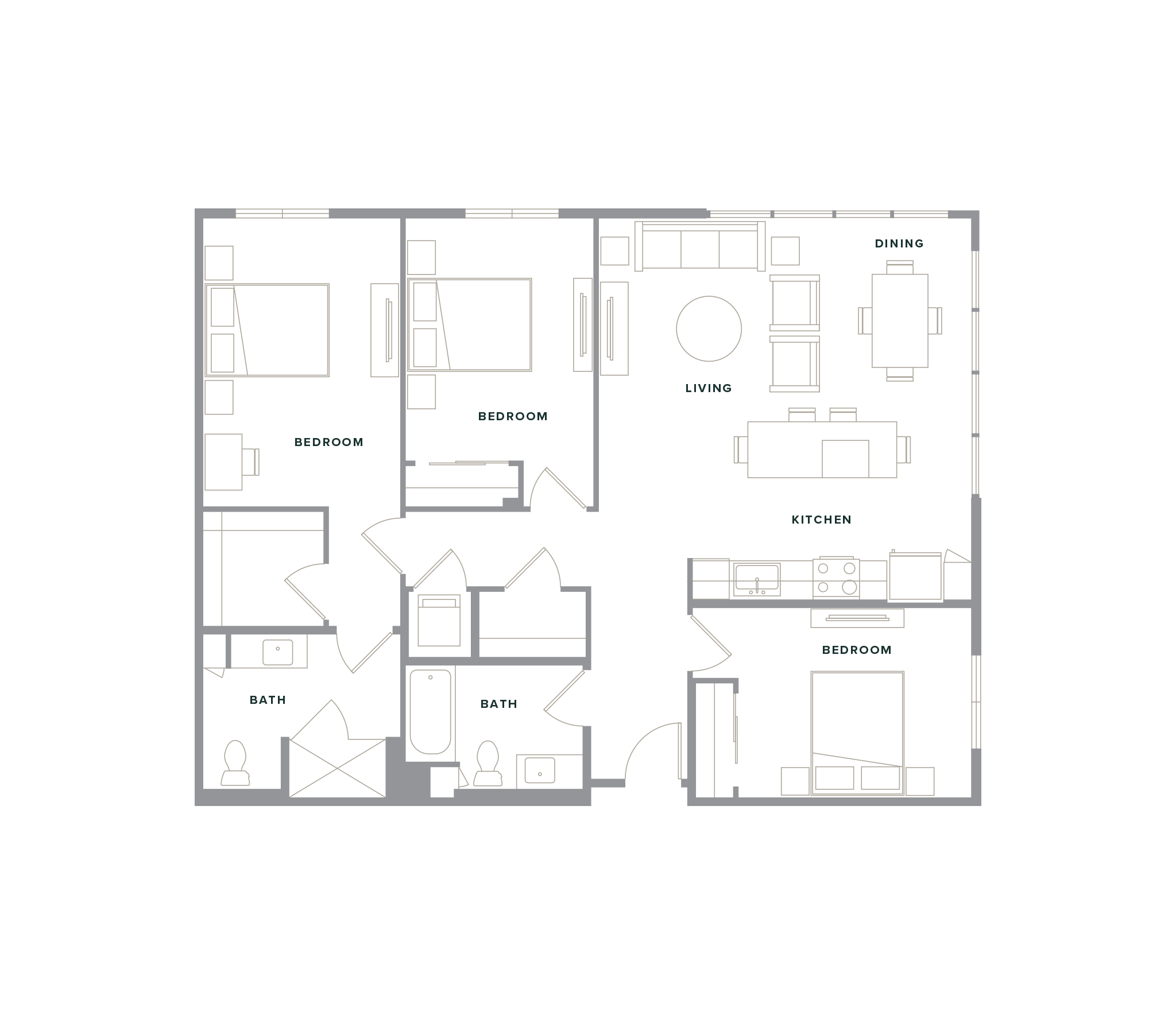 floorplan drawing for unit 446