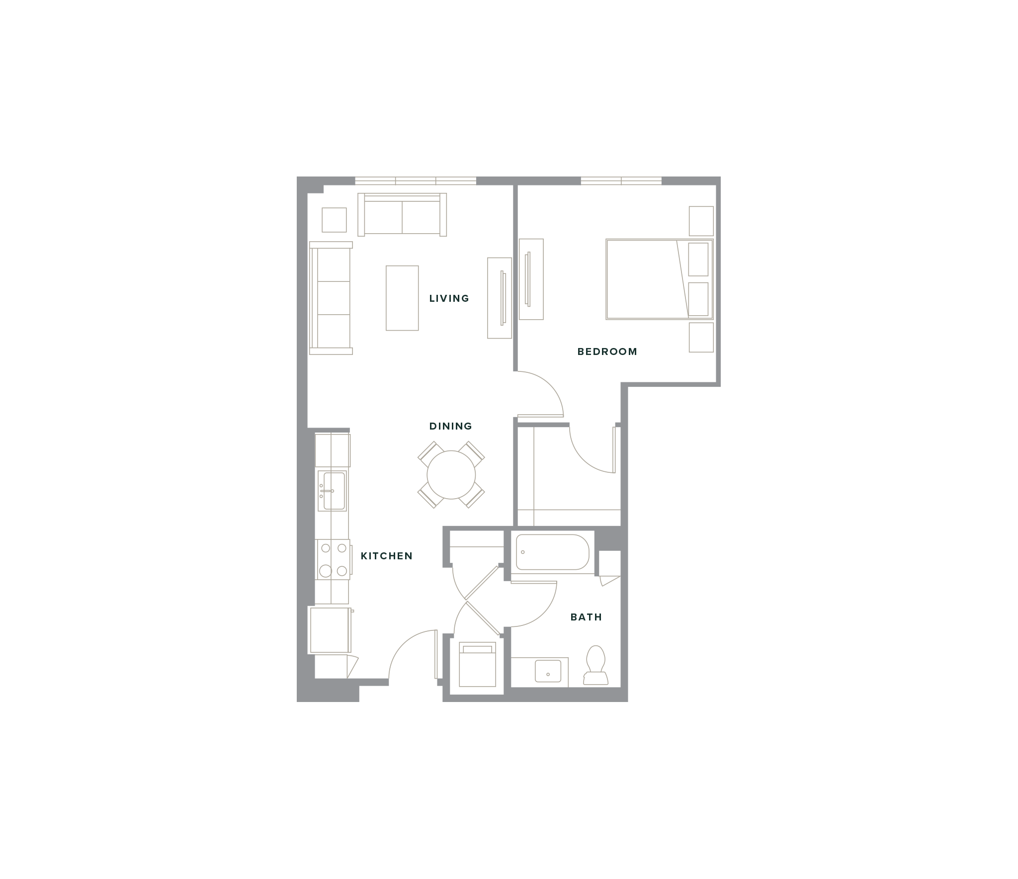 floorplan drawing for unit 334