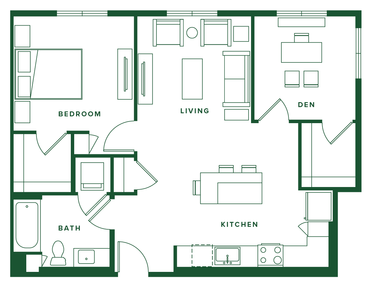 floorplan drawing for unit 224