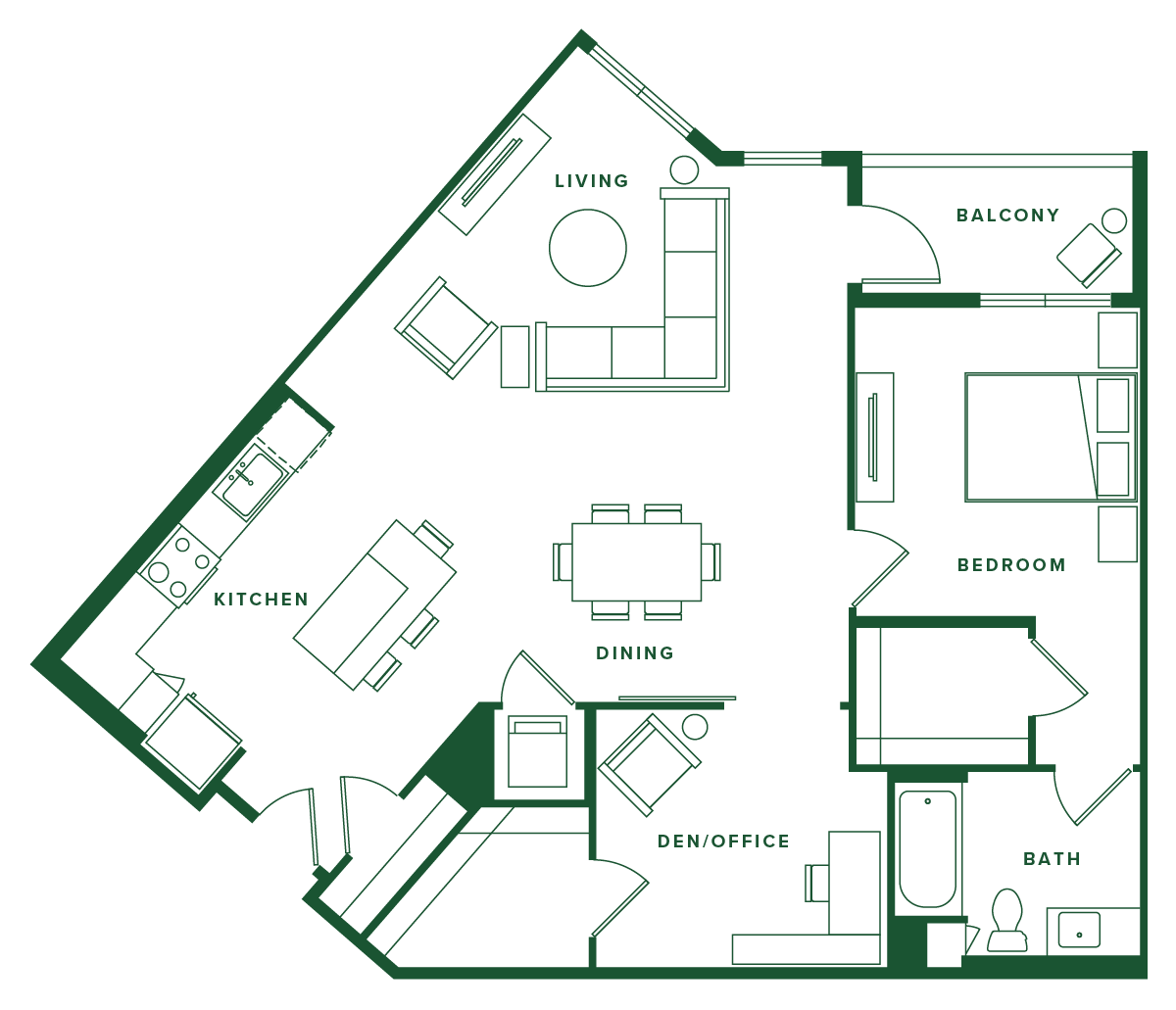 floorplan drawing for unit 503