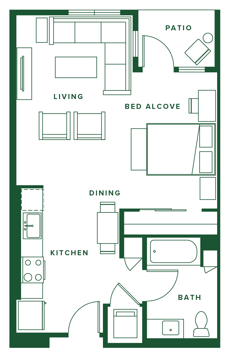 floorplan drawing for unit 531